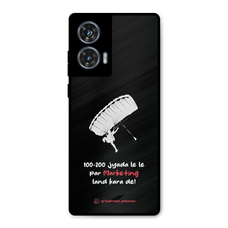 Marketing Land Kara De Black Metal Back Case for Motorola Edge 50 Fusion