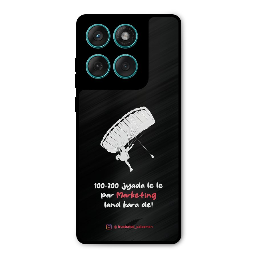 Marketing Land Kara De Black Metal Back Case for Motorola Edge 60