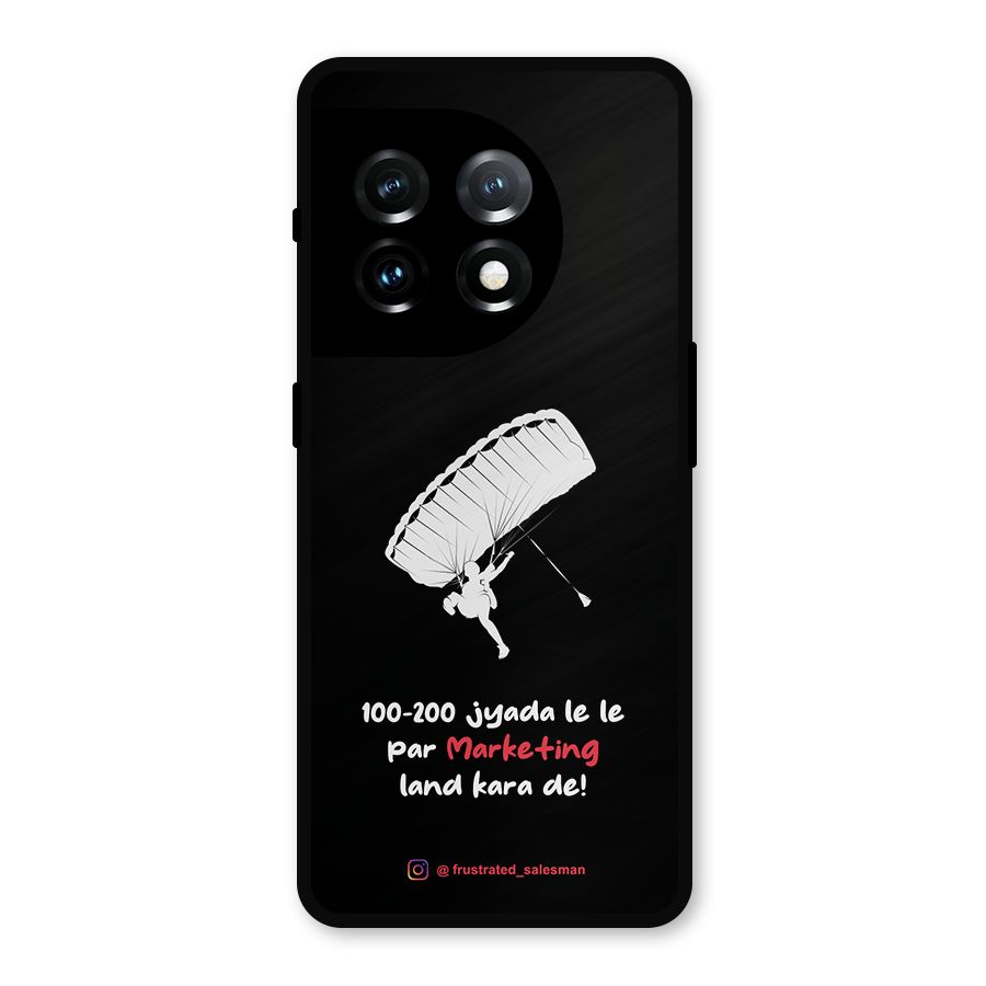 Marketing Land Kara De Black Metal Back Case for OnePlus 11
