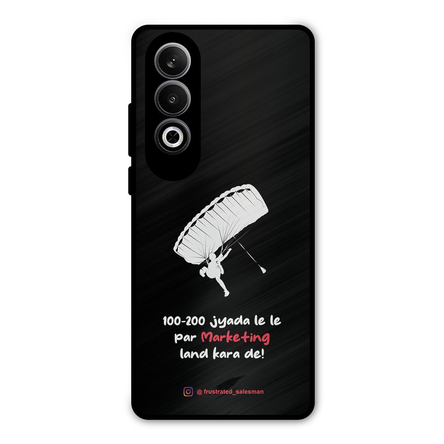 Marketing Land Kara De Black Metal Back Case for OnePlus Nord CE4