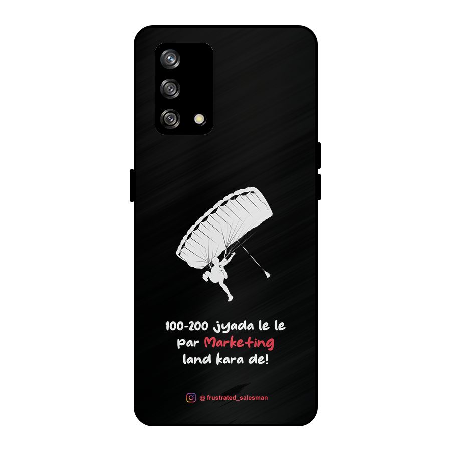 Marketing Land Kara De Black Metal Back Case for Oppo F19