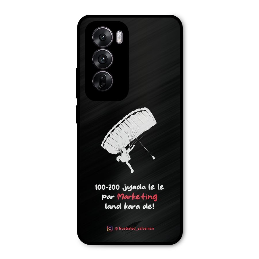 Marketing Land Kara De Black Metal Back Case for Oppo Reno12