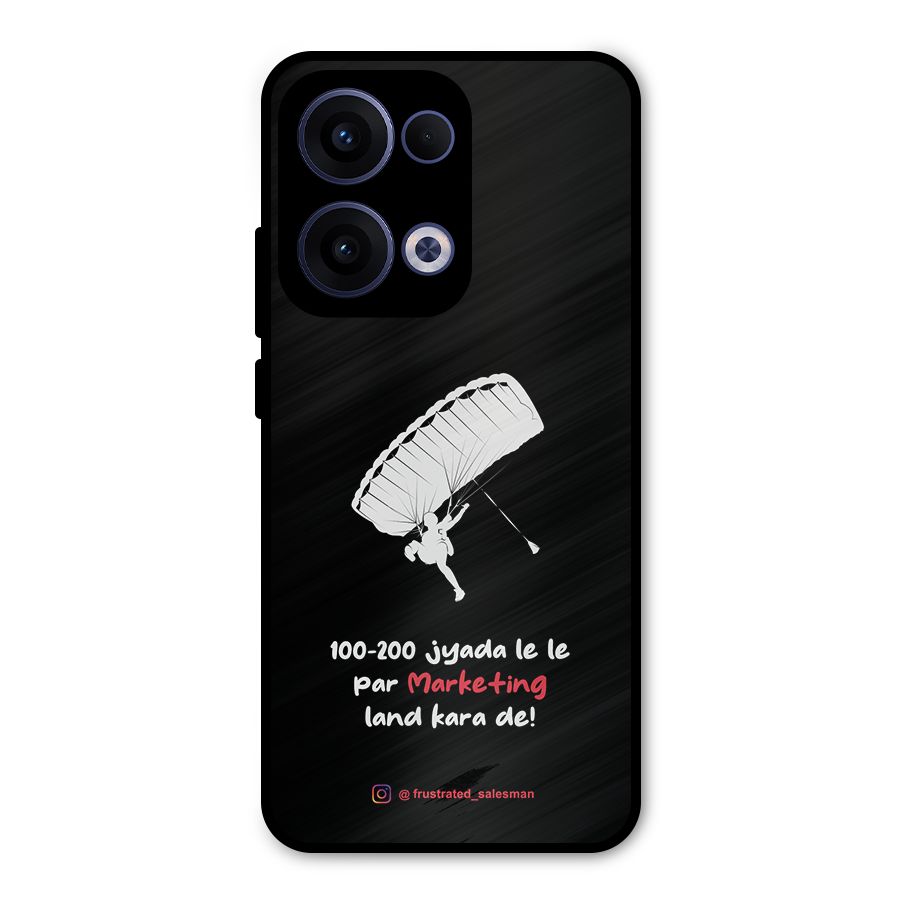 Marketing Land Kara De Black Metal Back Case for Oppo Reno13