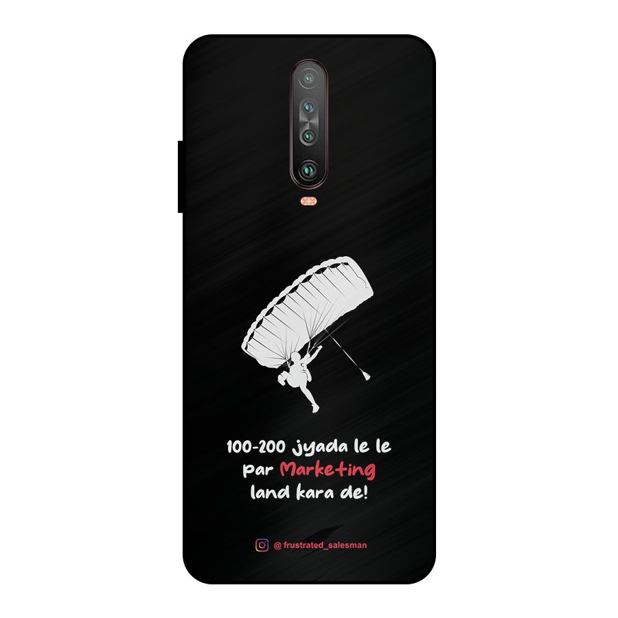 Marketing Land Kara De Black Metal Back Case for Poco X2