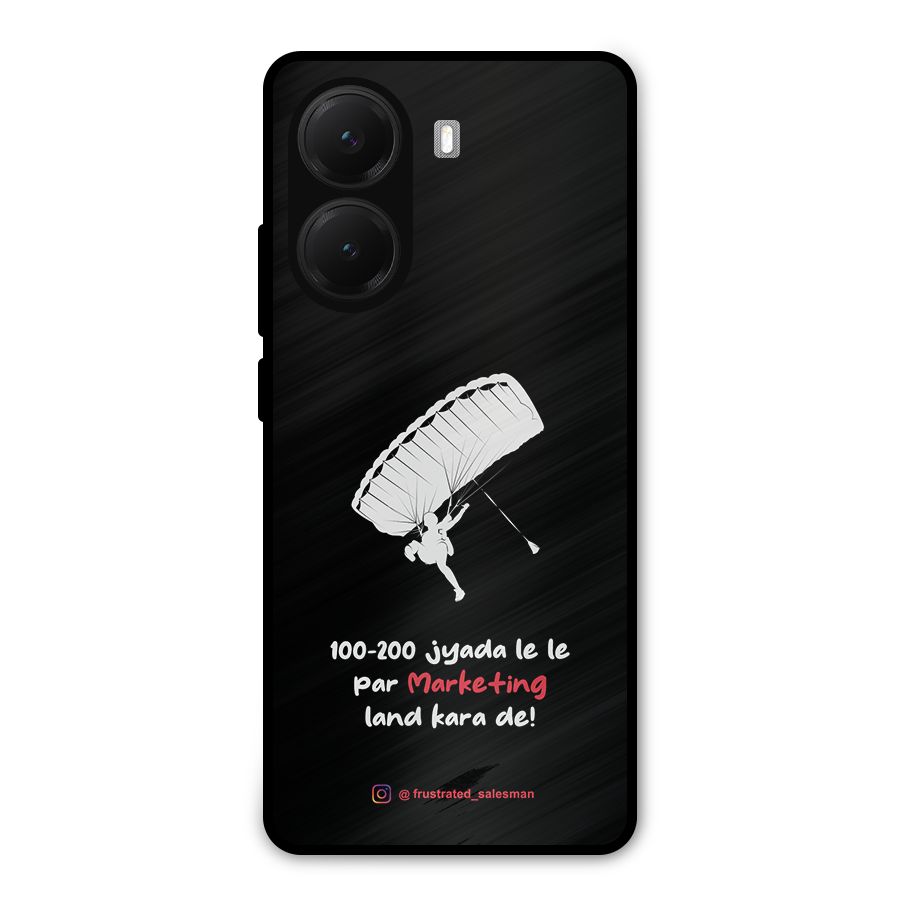 Marketing Land Kara De Black Metal Back Case for Poco X7 Pro
