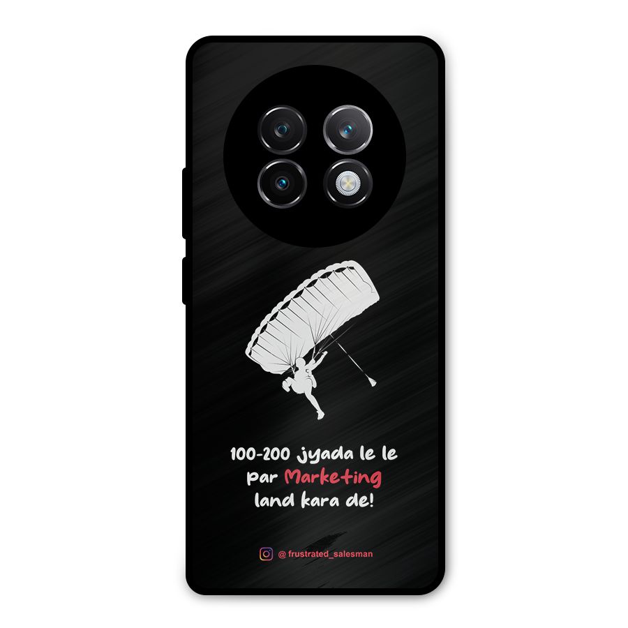 Marketing Land Kara De Black Metal Back Case for Realme 13 Plus