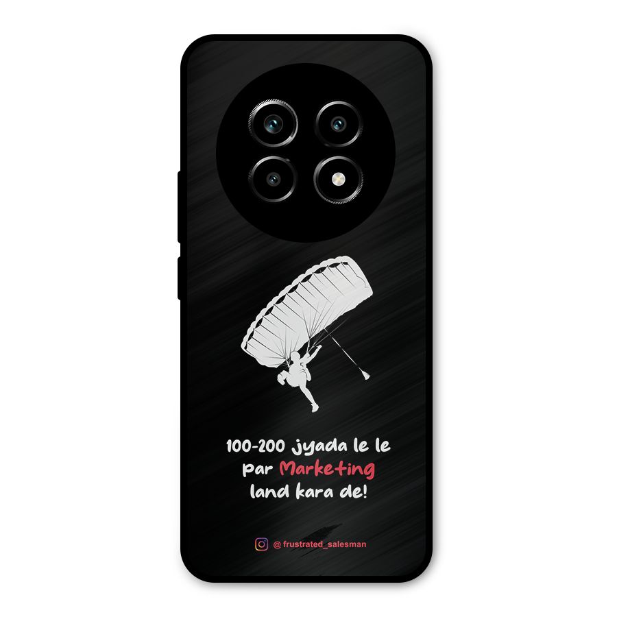 Marketing Land Kara De Black Metal Back Case for Realme 13 Pro