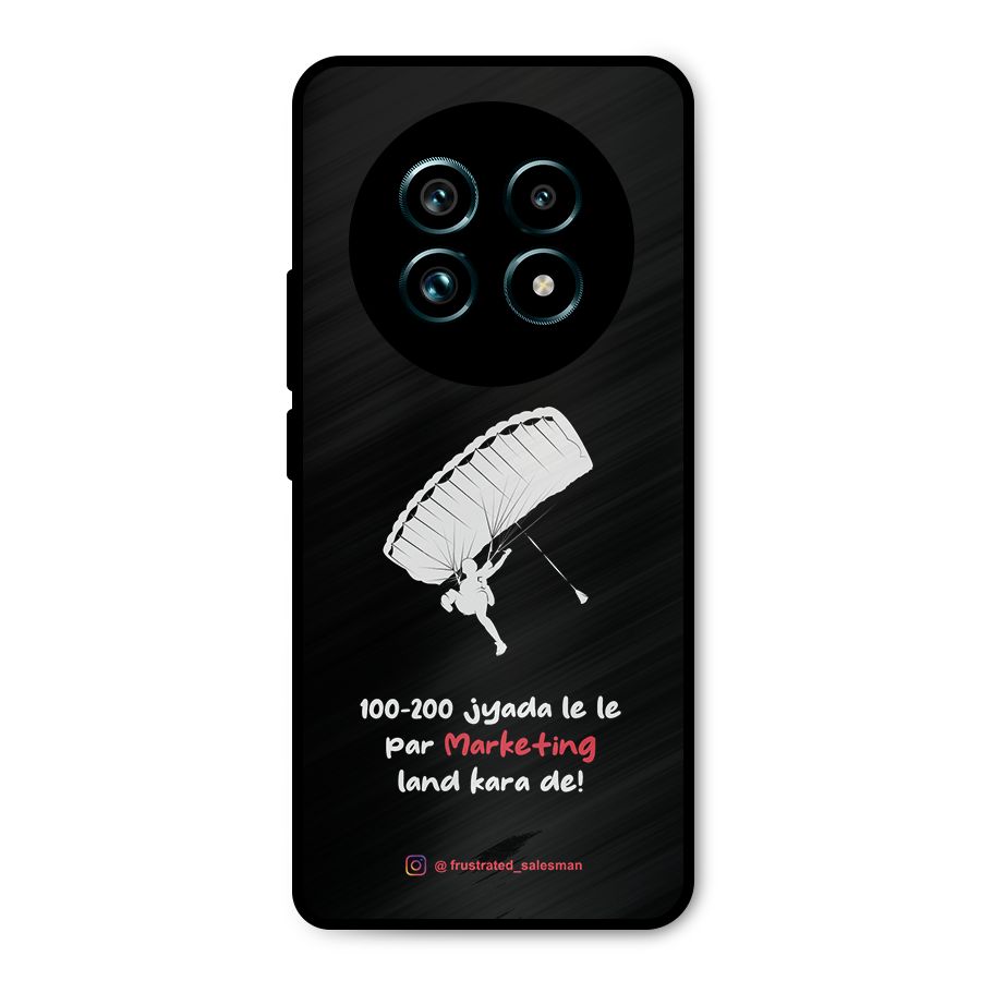 Marketing Land Kara De Black Metal Back Case for Realme 13 Pro Plus