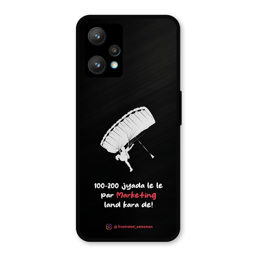 Marketing Land Kara De Black Metal Back Case for Realme 9 Pro Plus 5G