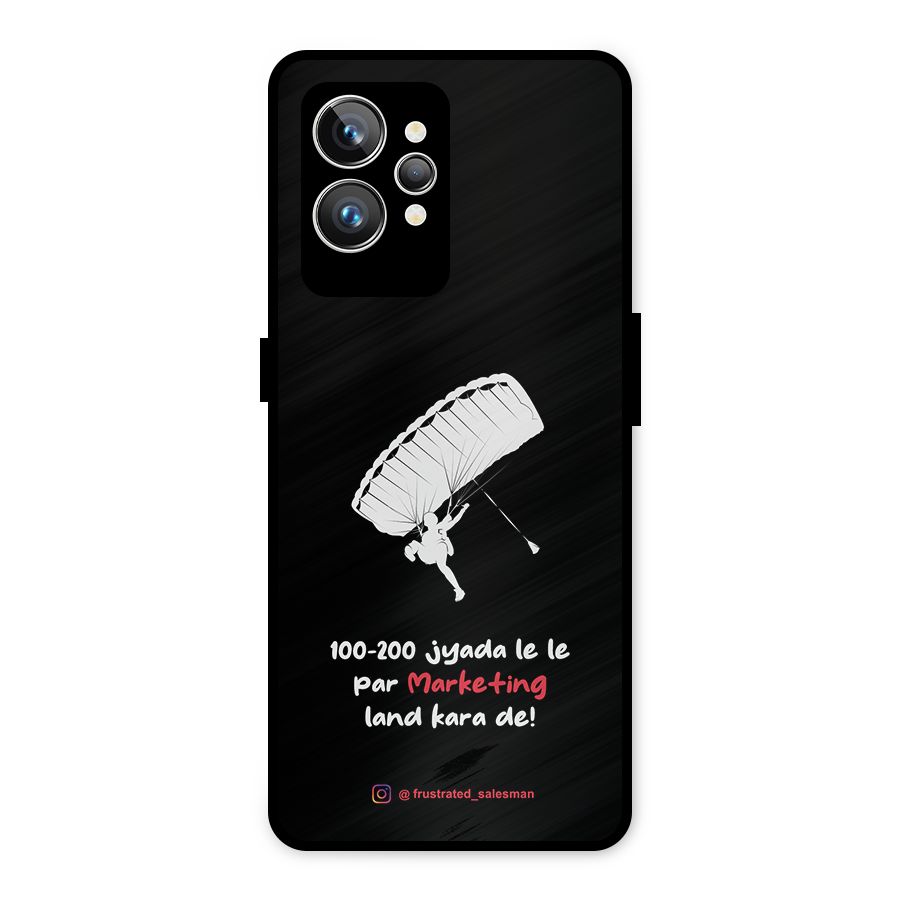 Marketing Land Kara De Black Metal Back Case for Realme GT2 Pro
