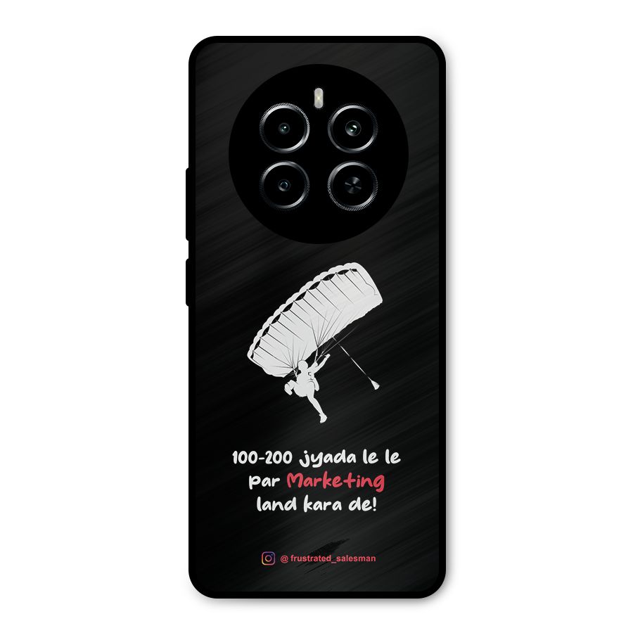 Marketing Land Kara De Black Metal Back Case for Realme P1