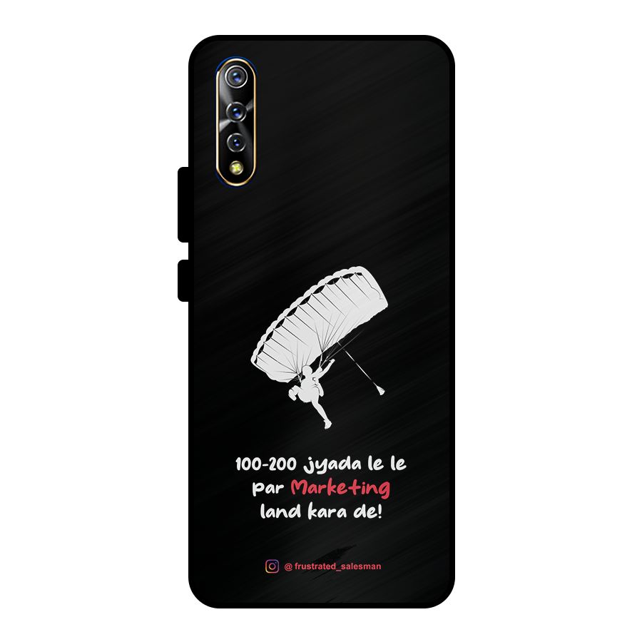 Marketing Land Kara De Black Metal Back Case for Vivo S1