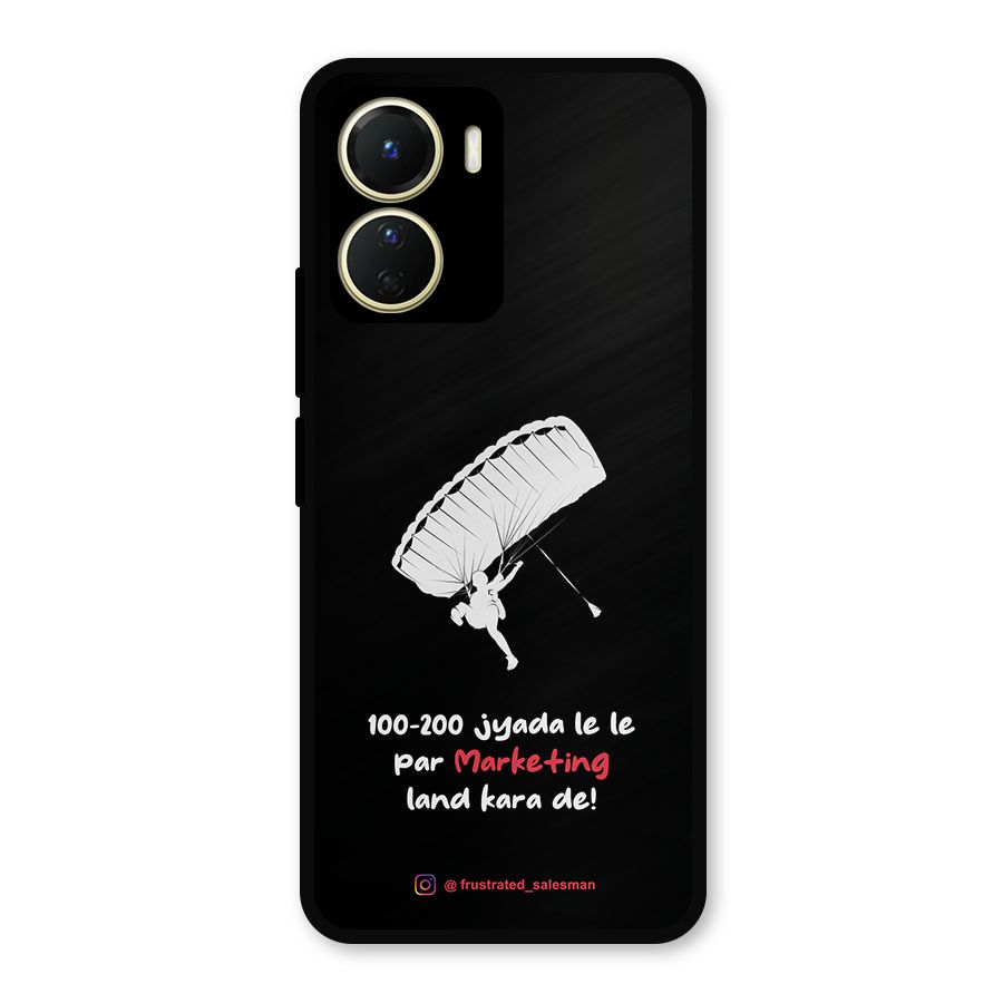 Marketing Land Kara De Black Metal Back Case for Vivo T2x