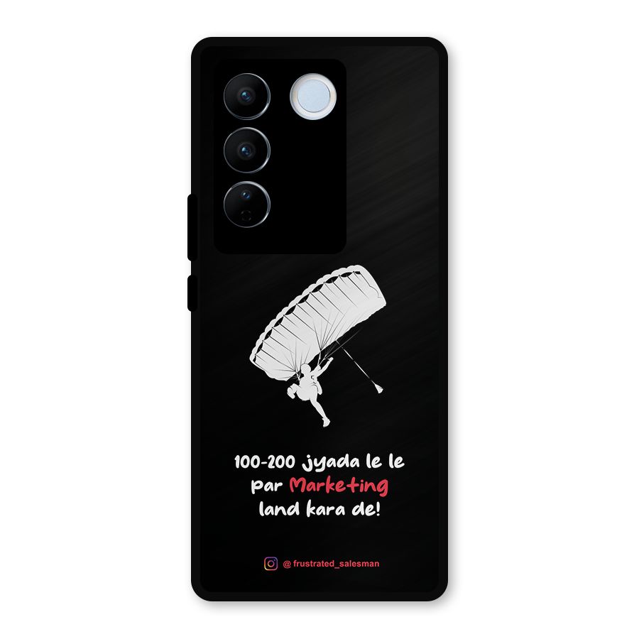 Marketing Land Kara De Black Metal Back Case for Vivo V27