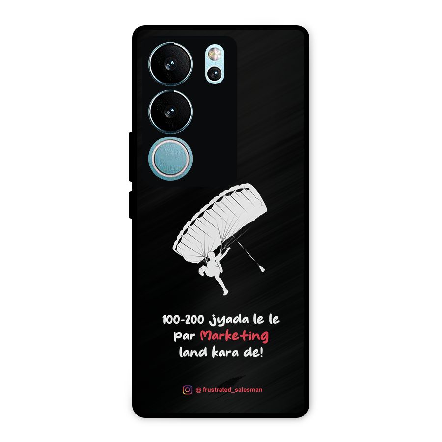 Marketing Land Kara De Black Metal Back Case for Vivo V29