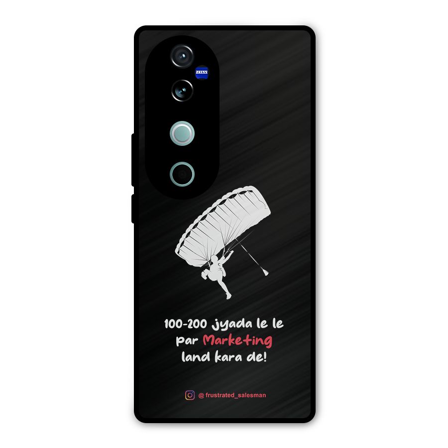 Marketing Land Kara De Black Metal Back Case for Vivo V40