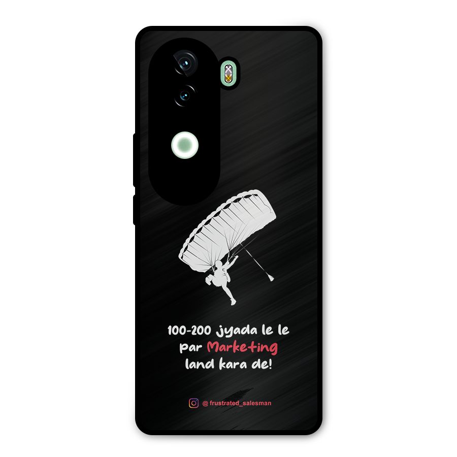 Marketing Land Kara De Black Metal Back Case for Vivo V40e