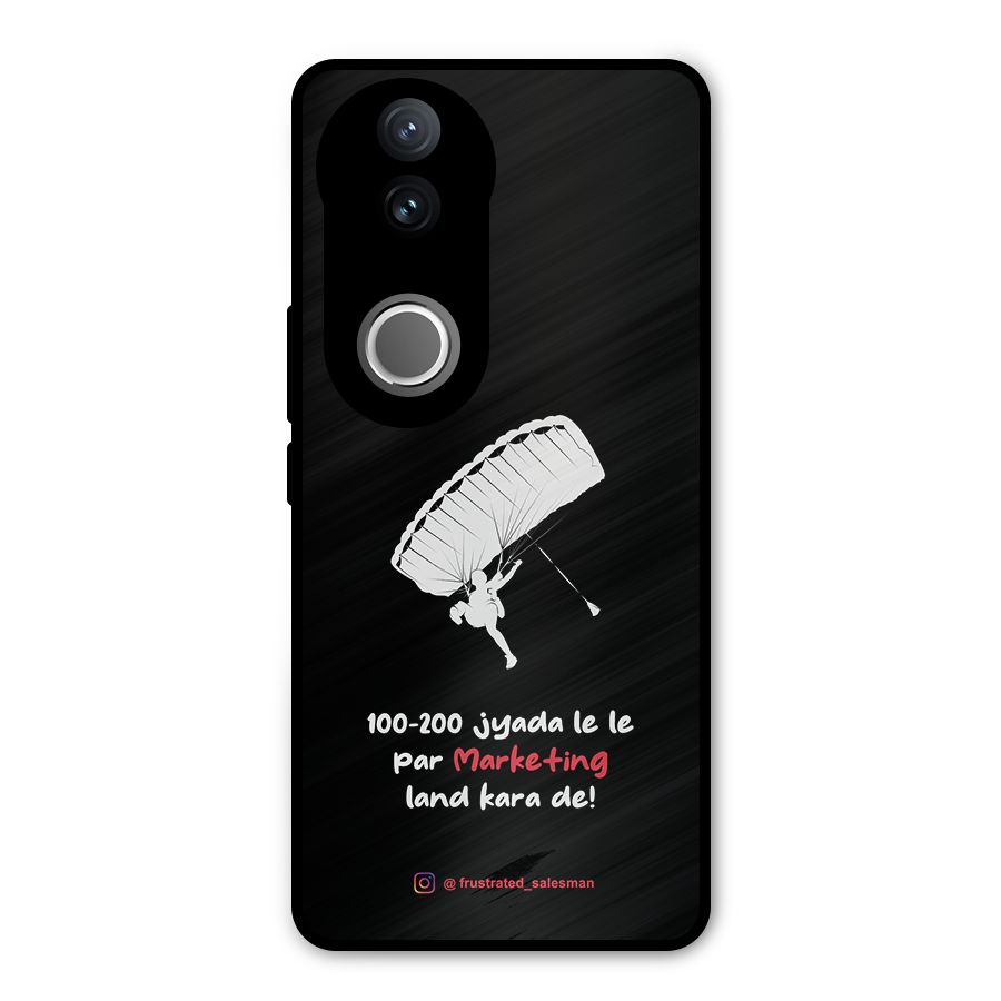 Marketing Land Kara De Black Metal Back Case for Vivo V50e