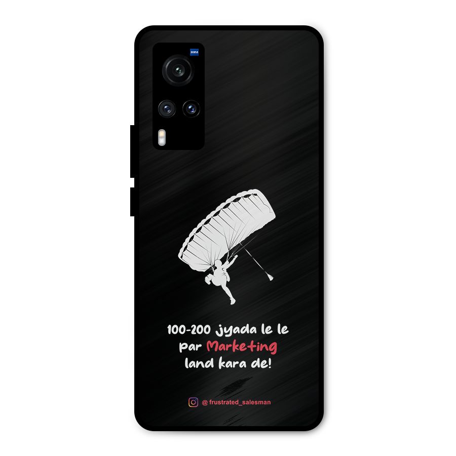 Marketing Land Kara De Black Metal Back Case for Vivo X60
