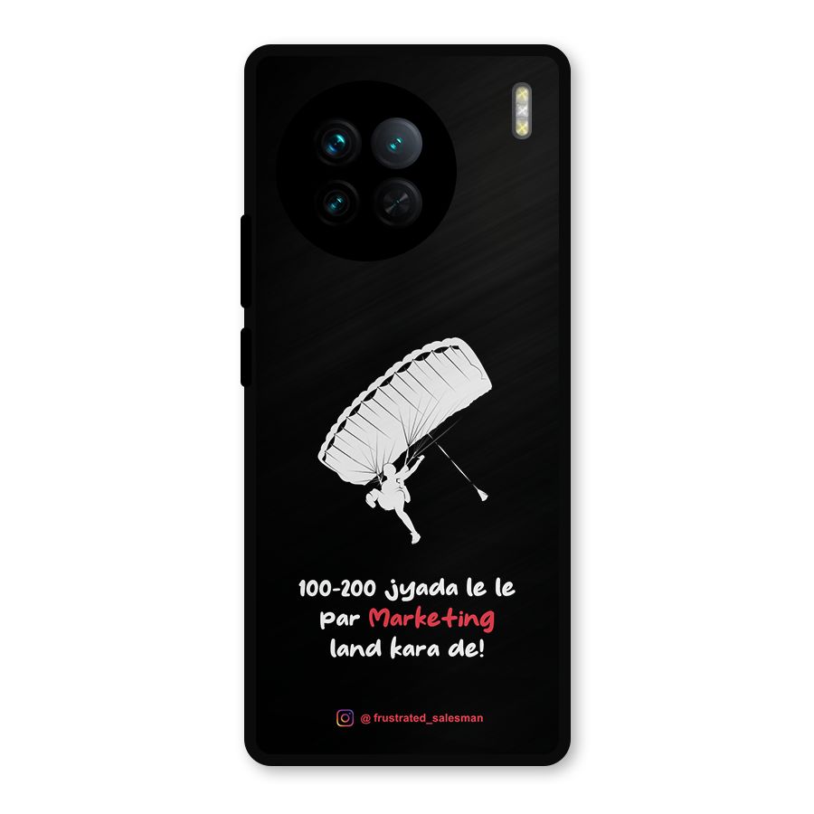 Marketing Land Kara De Black Metal Back Case for Vivo X90