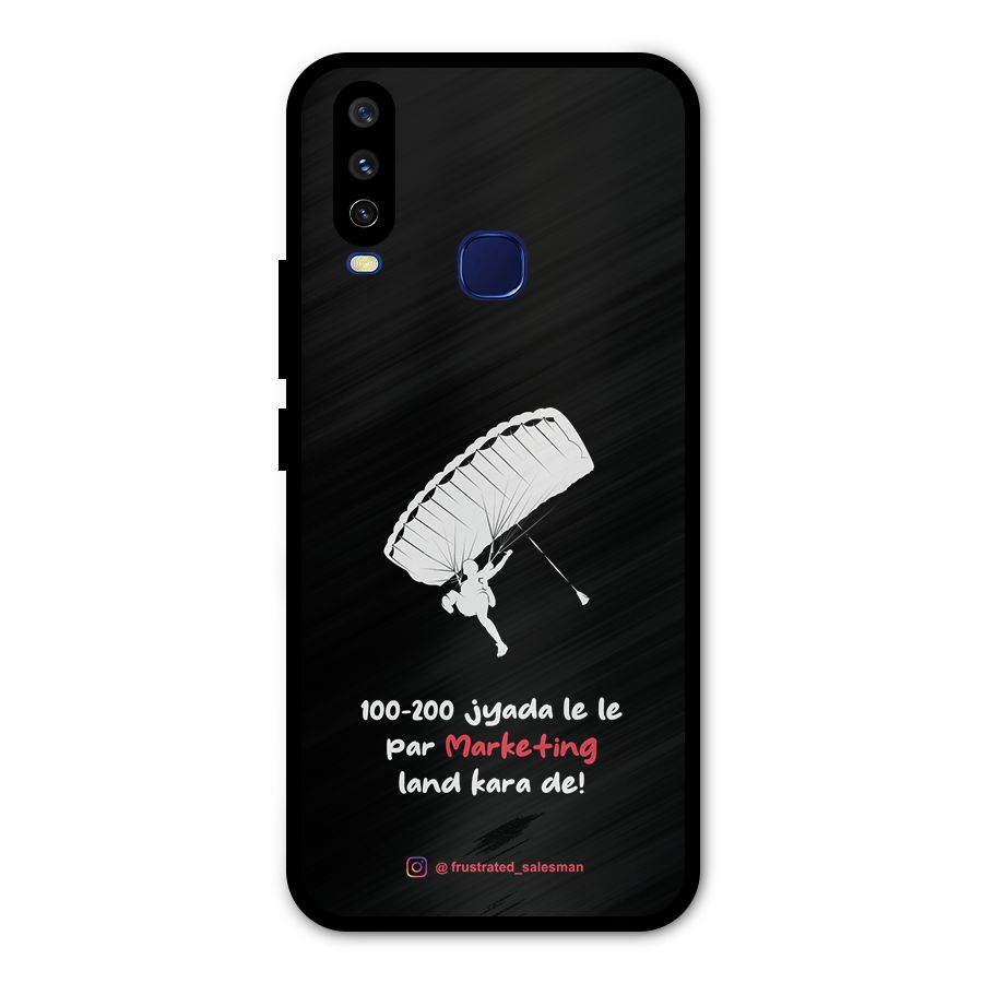 Marketing Land Kara De Black Metal Back Case for Vivo Y15