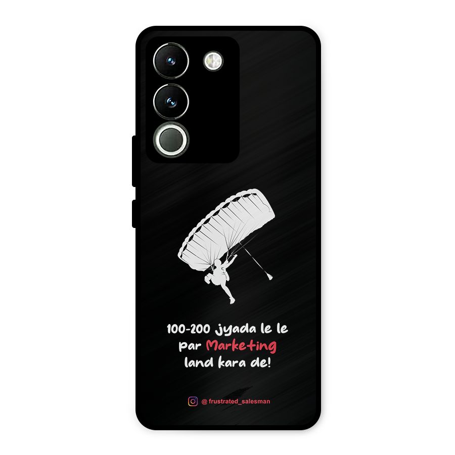 Marketing Land Kara De Black Metal Back Case for Vivo Y200