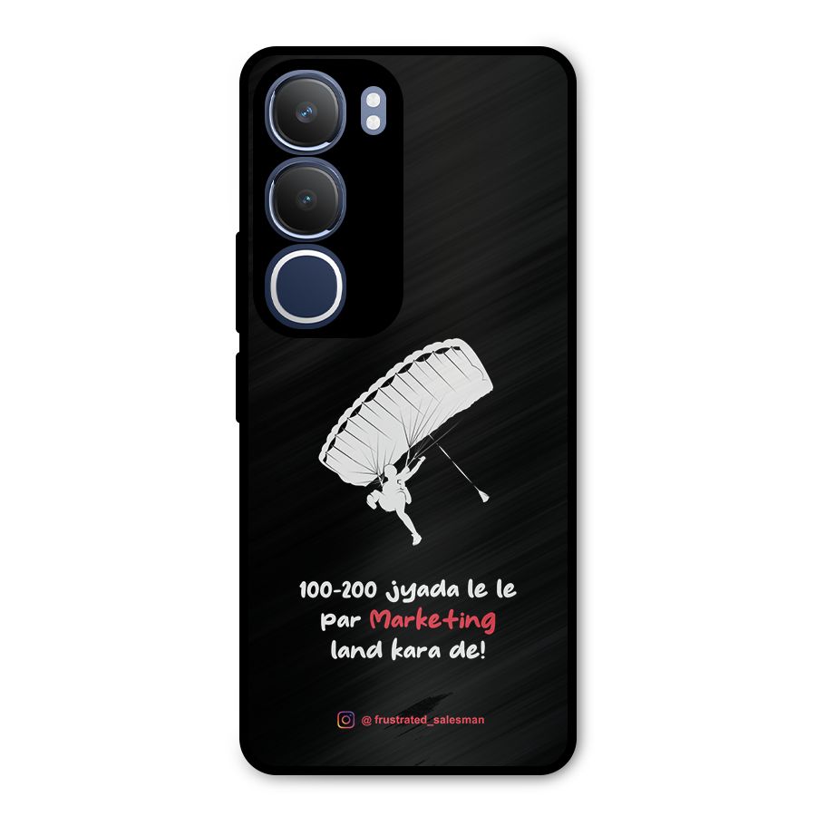 Marketing Land Kara De Black Metal Back Case for Vivo Y29