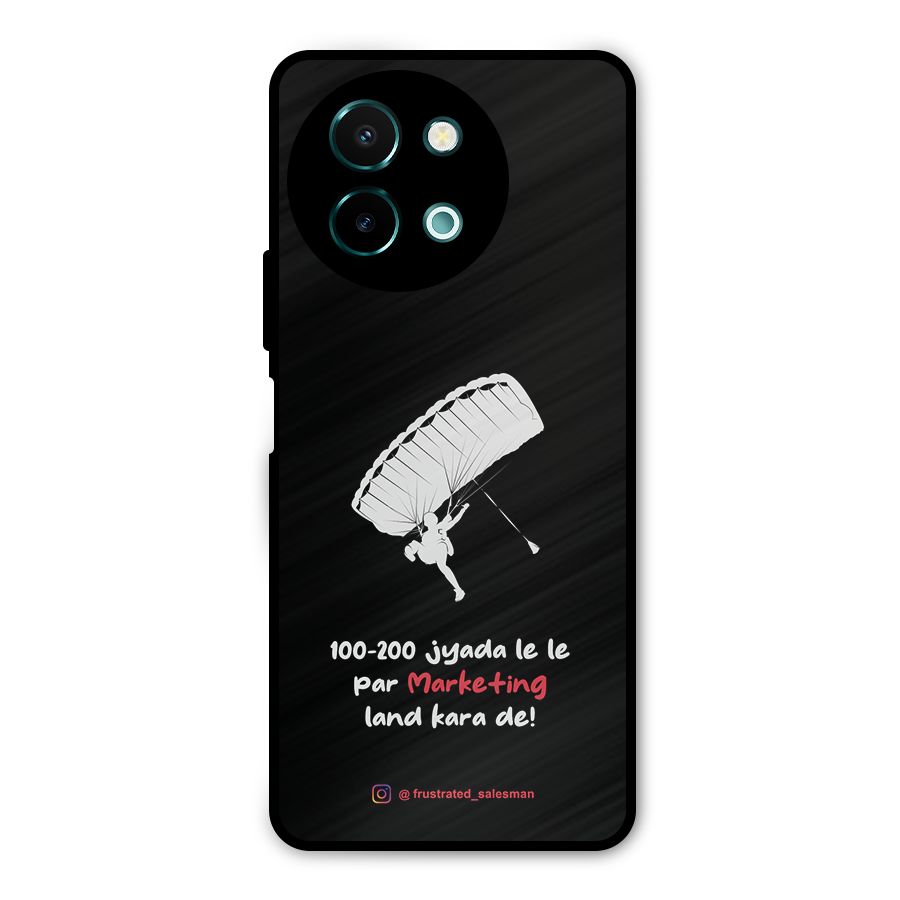 Marketing Land Kara De Black Metal Back Case for Vivo Y58