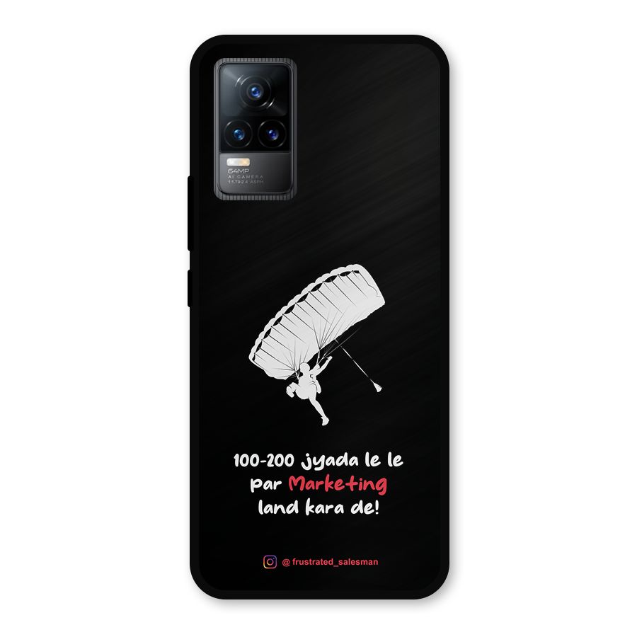 Marketing Land Kara De Black Metal Back Case for Vivo Y73