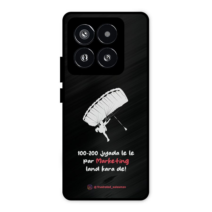 Marketing Land Kara De Black Metal Back Case for Xiaomi 14 Pro