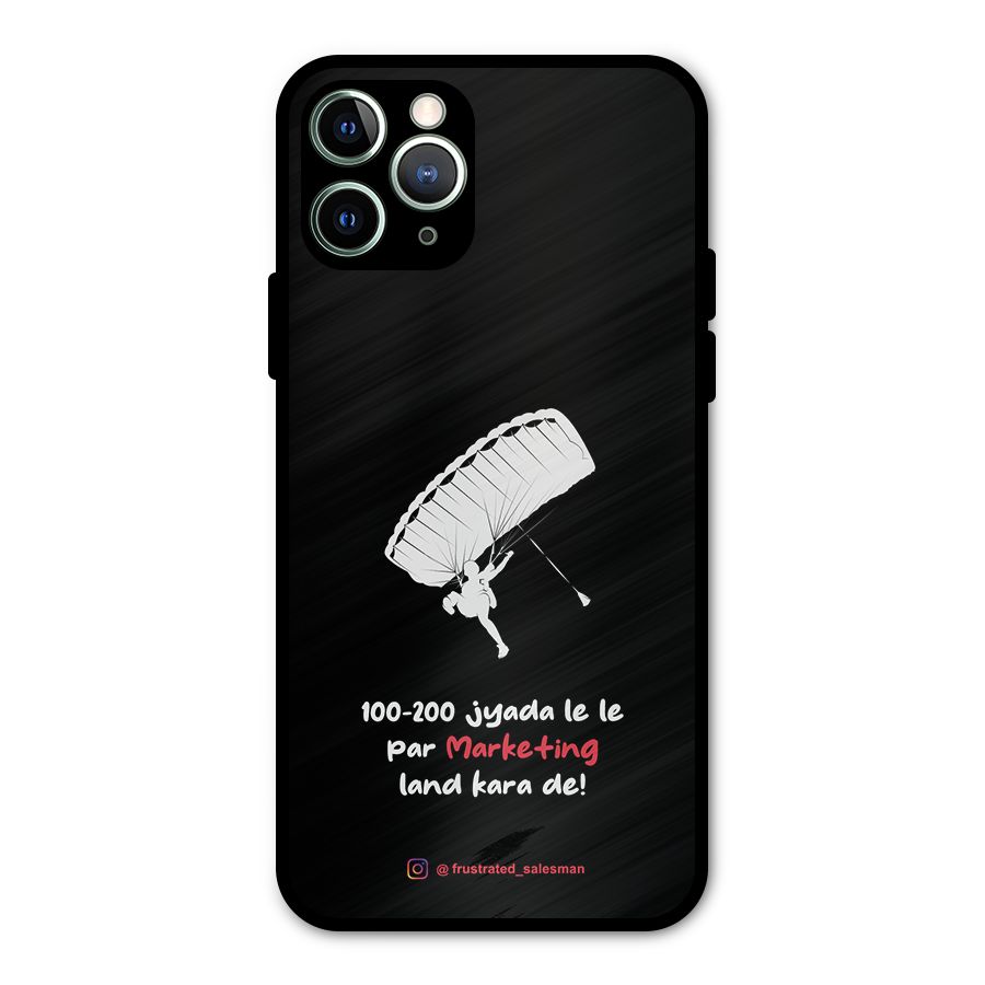 Marketing Land Kara De Black Metal Back Case for iPhone 11 Pro Max
