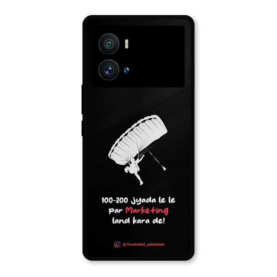 Marketing Land Kara De Black Metal Back Case for iQOO 9 Pro