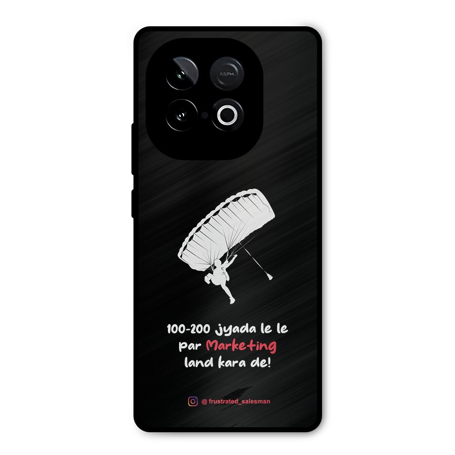 Marketing Land Kara De Black Metal Back Case for iQOO Neo 10