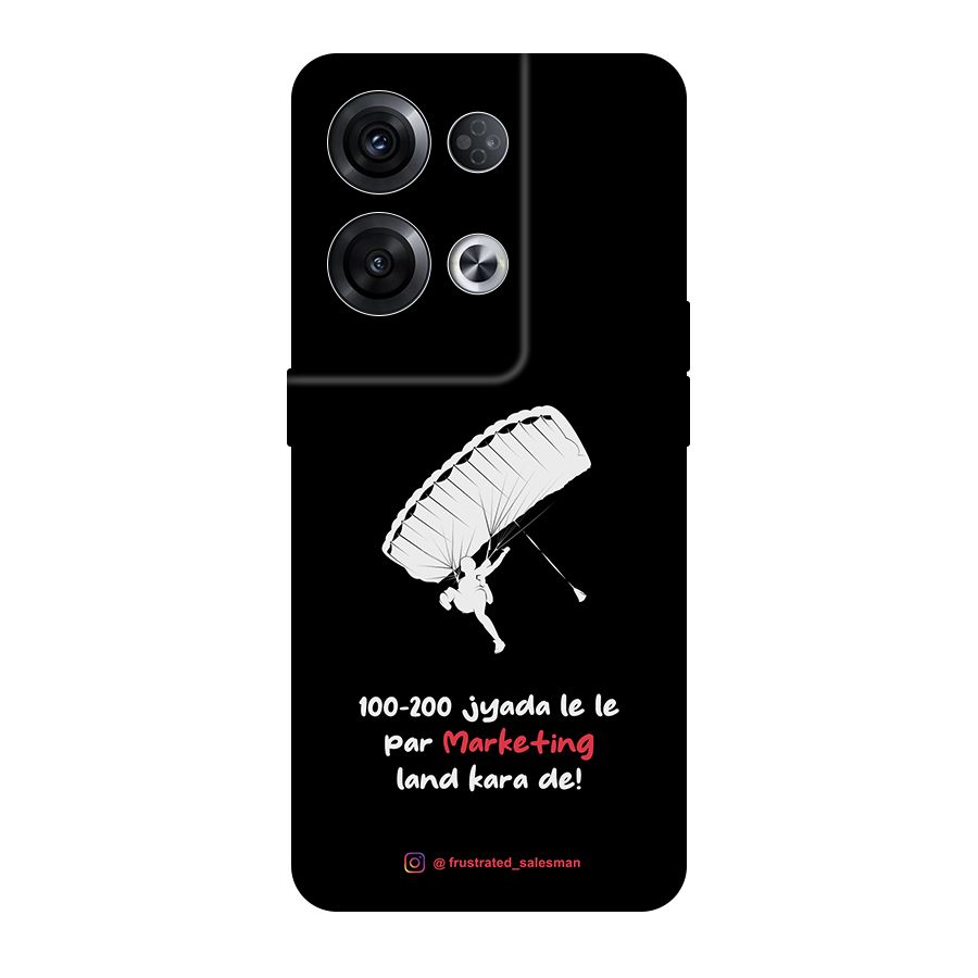 Marketing Land Kara De Black Original Polycarbonate Back Case for Oppo Reno8 Pro 5G