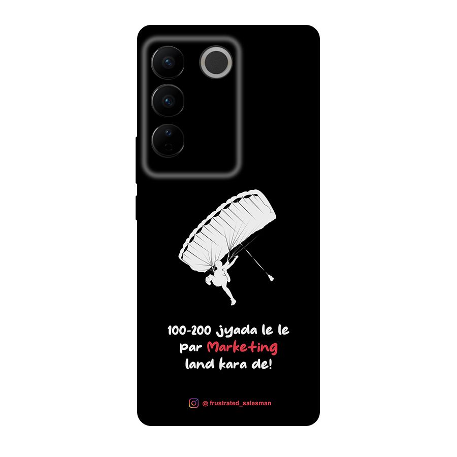 Marketing Land Kara De Black Original Polycarbonate Back Case for Vivo V27