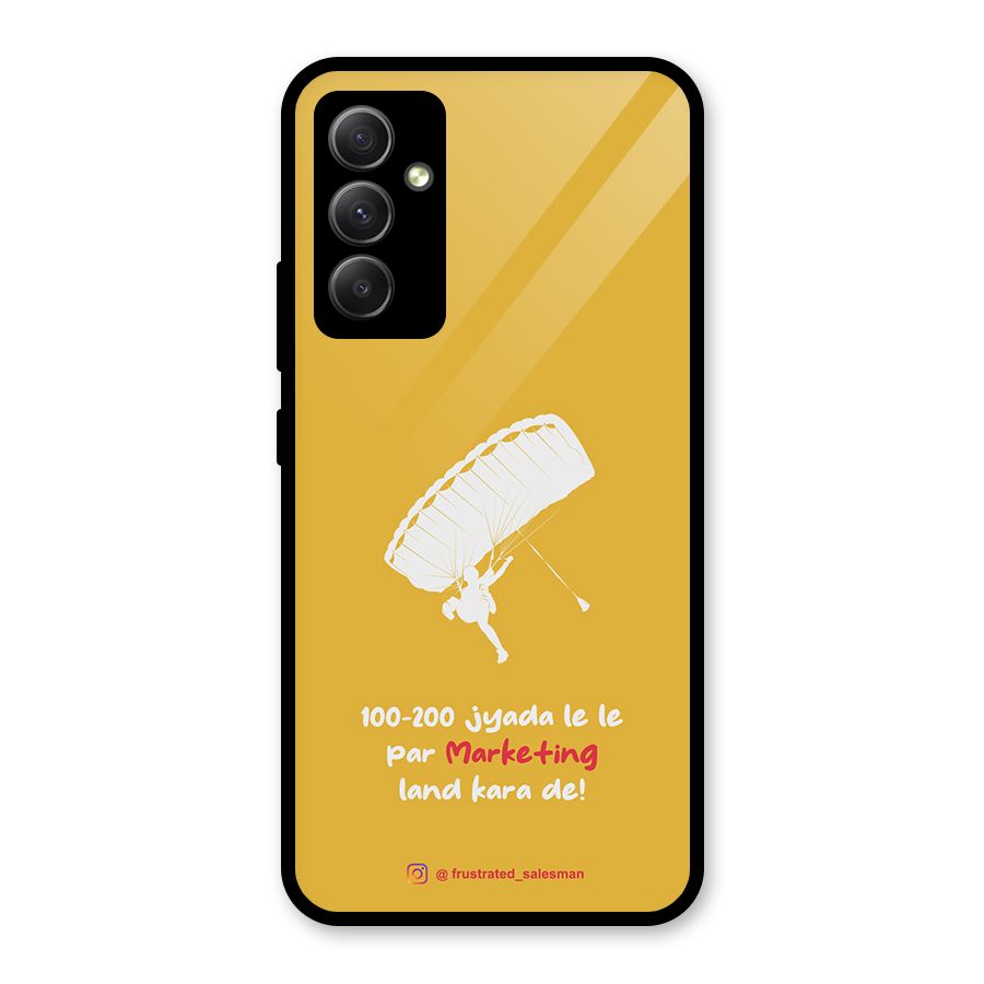 Marketing Land Kara De Mustard Yellow Glass Back Case for Galaxy A34