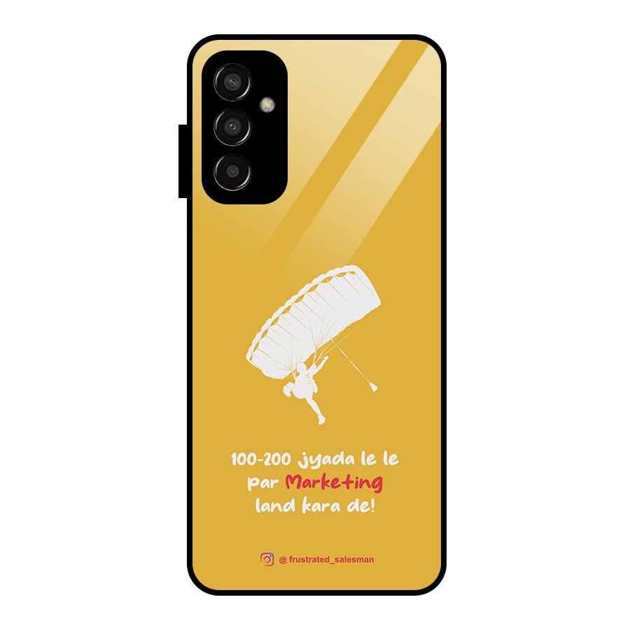 Marketing Land Kara De Mustard Yellow Glass Back Case for Galaxy F13