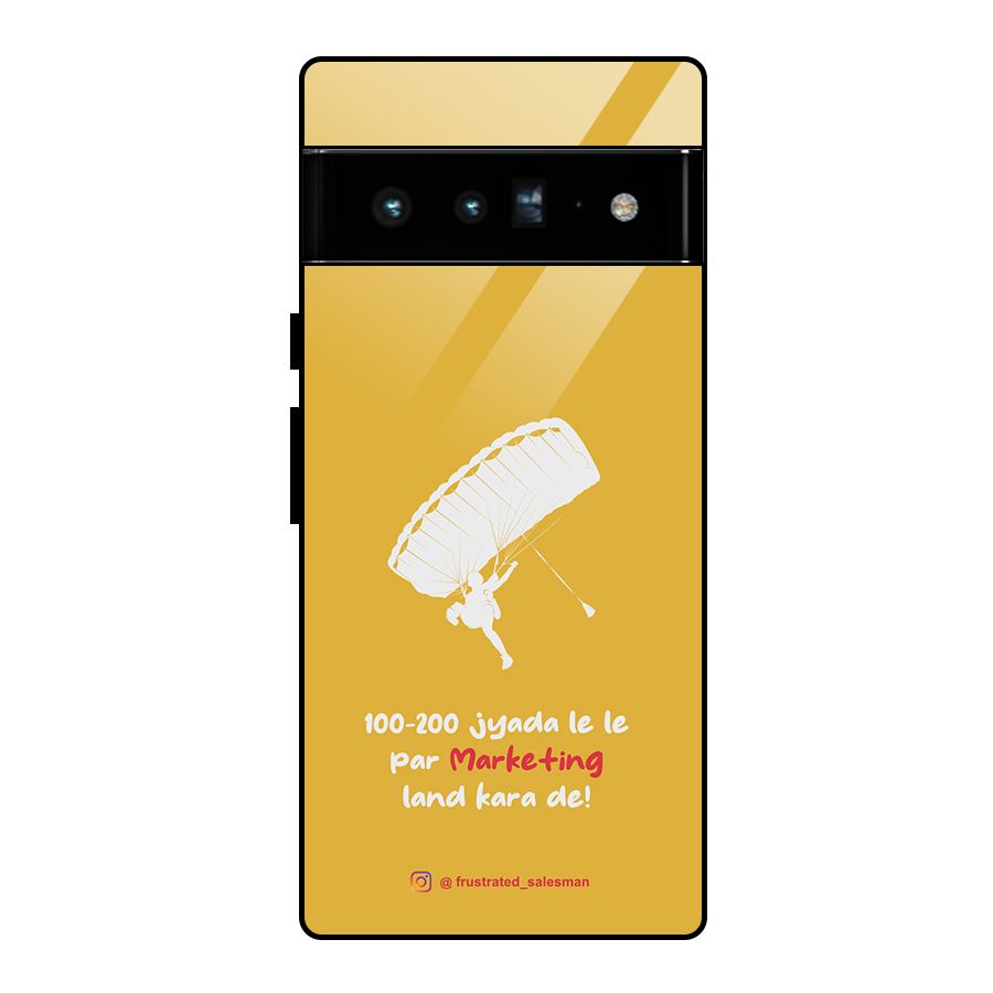 Marketing Land Kara De Mustard Yellow Glass Back Case for Google Pixel 6 Pro
