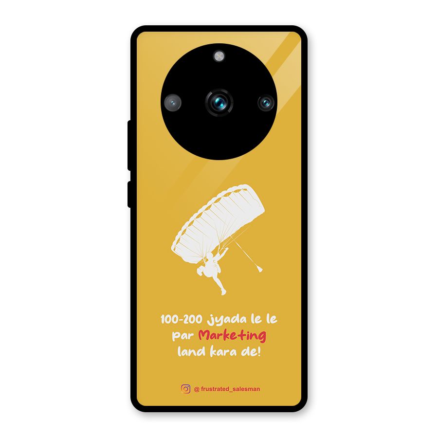 Marketing Land Kara De Mustard Yellow Glass Back Case for Realme 11 Pro