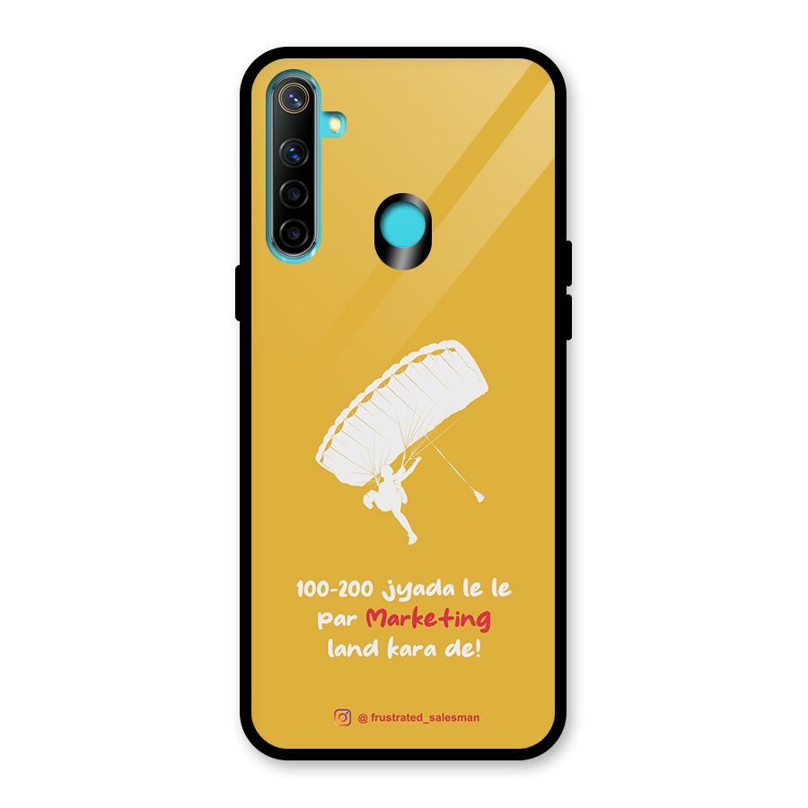 Marketing Land Kara De Mustard Yellow Glass Back Case for Realme 5