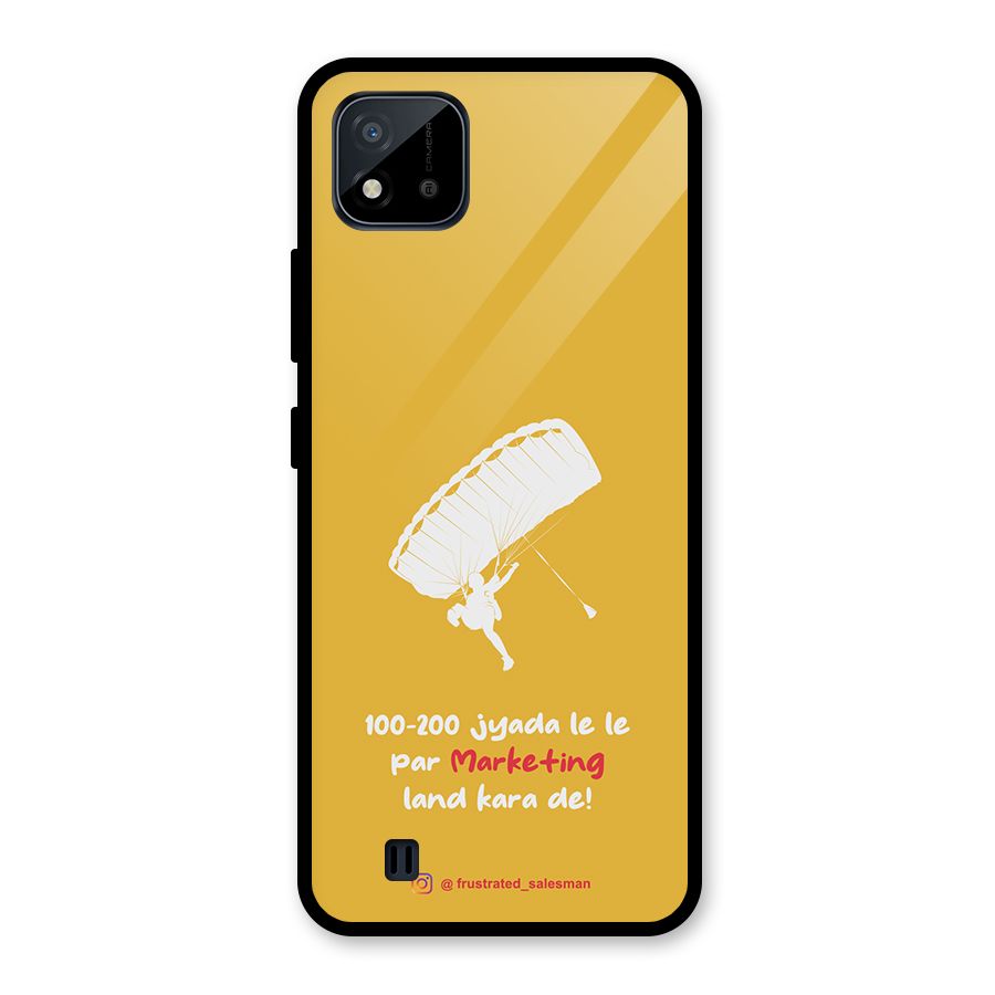 Marketing Land Kara De Mustard Yellow Glass Back Case for Realme C11 2021
