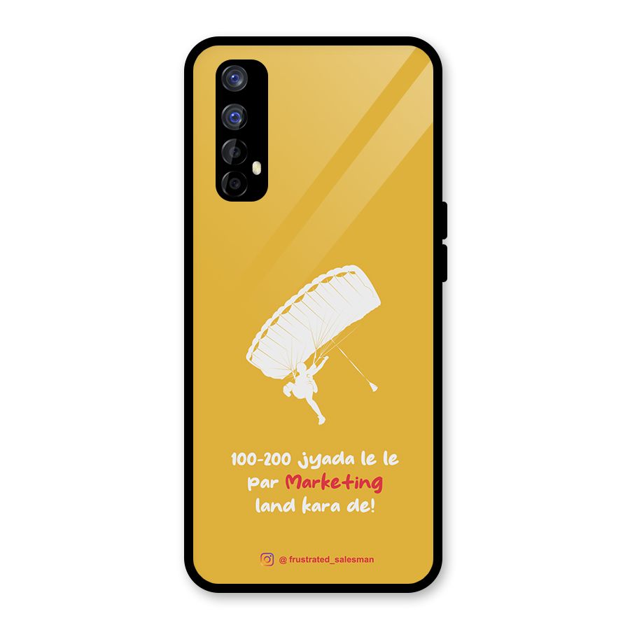 Marketing Land Kara De Mustard Yellow Glass Back Case for Realme Narzo 20 Pro