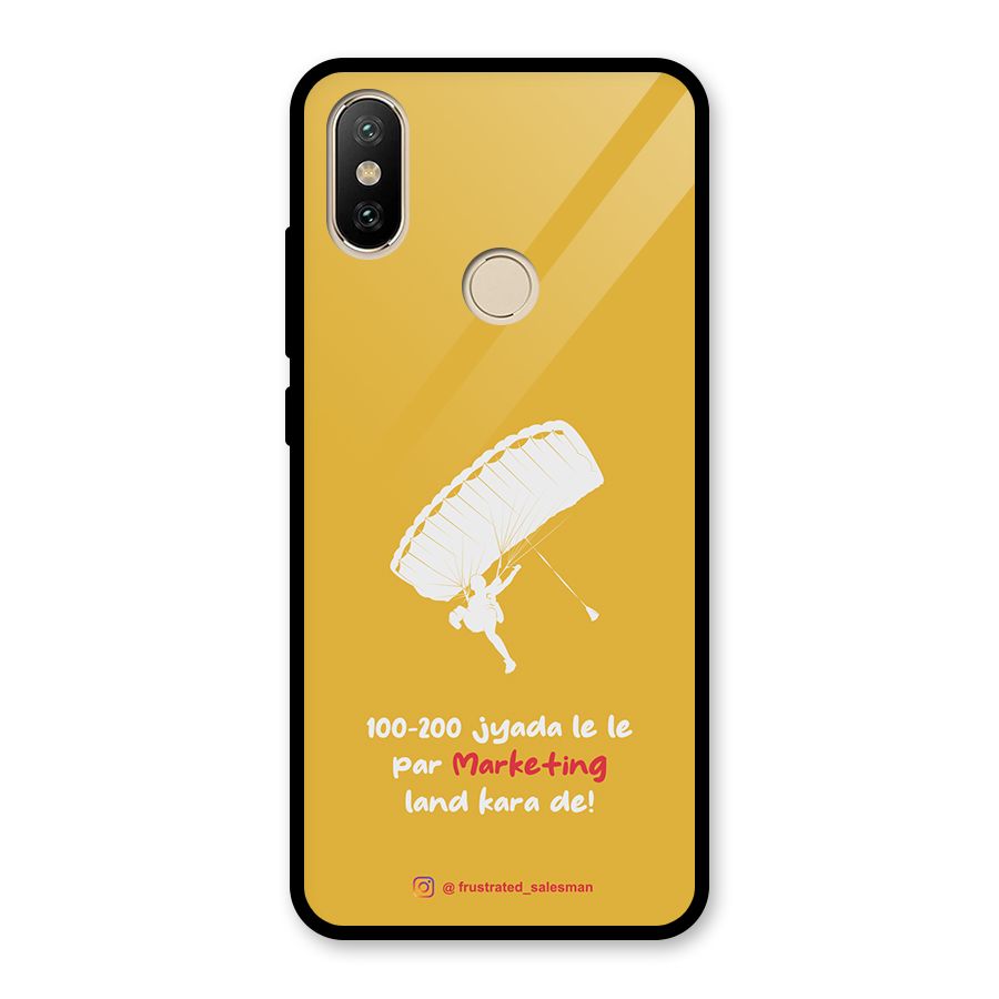 Marketing Land Kara De Mustard Yellow Glass Back Case for Redmi A2