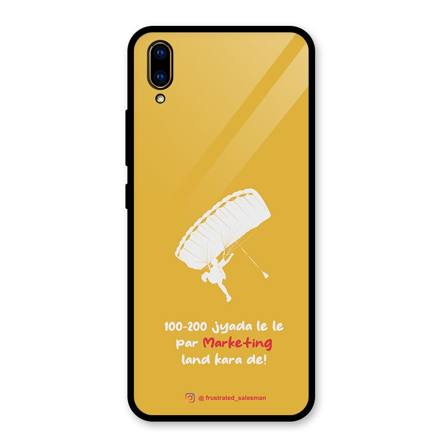 Marketing Land Kara De Mustard Yellow Glass Back Case for Vivo V11 Pro