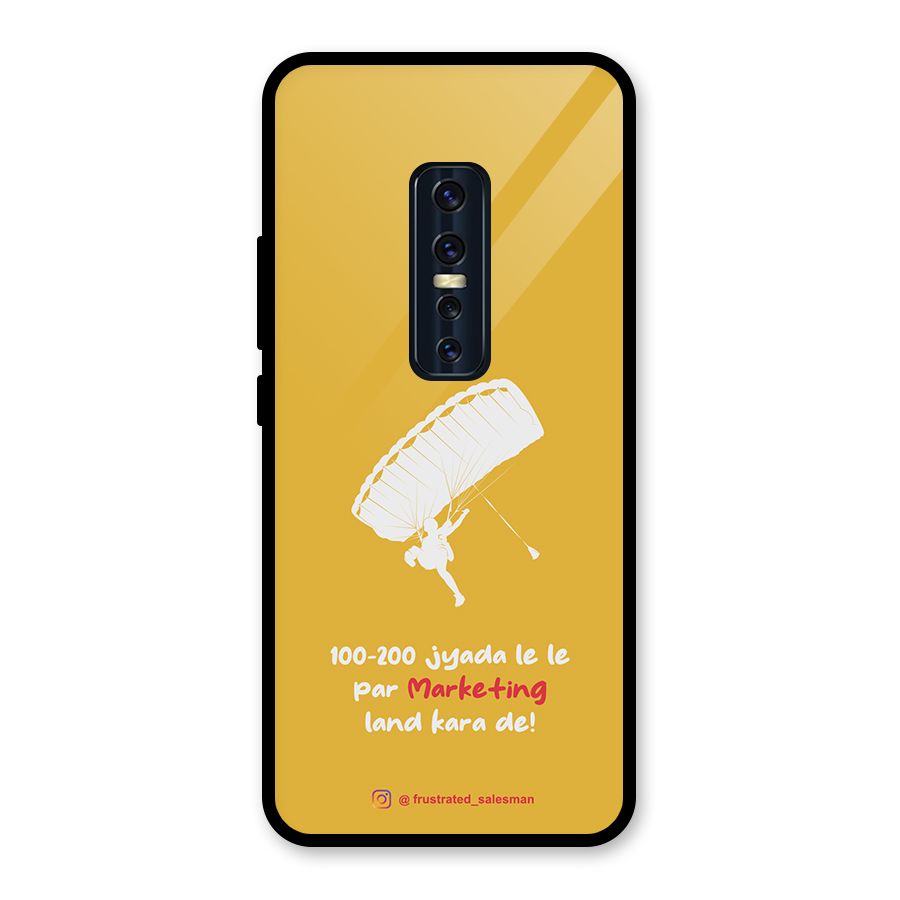 Marketing Land Kara De Mustard Yellow Glass Back Case for Vivo V17 Pro