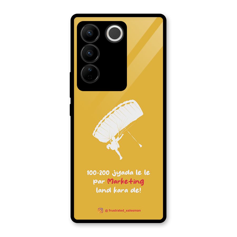 Marketing Land Kara De Mustard Yellow Glass Back Case for Vivo V27