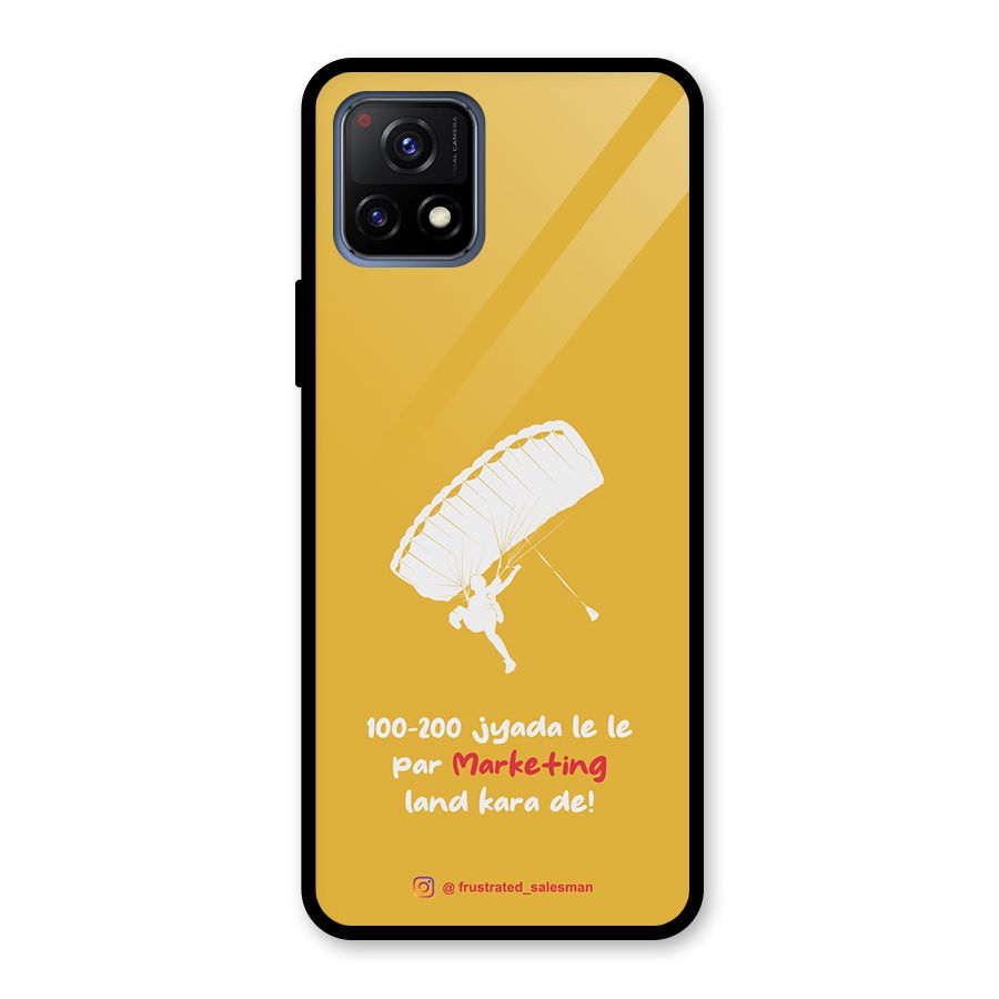 Marketing Land Kara De Mustard Yellow Glass Back Case for Vivo Y72 5G