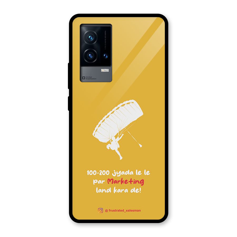 Marketing Land Kara De Mustard Yellow Glass Back Case for iQOO 9 5G