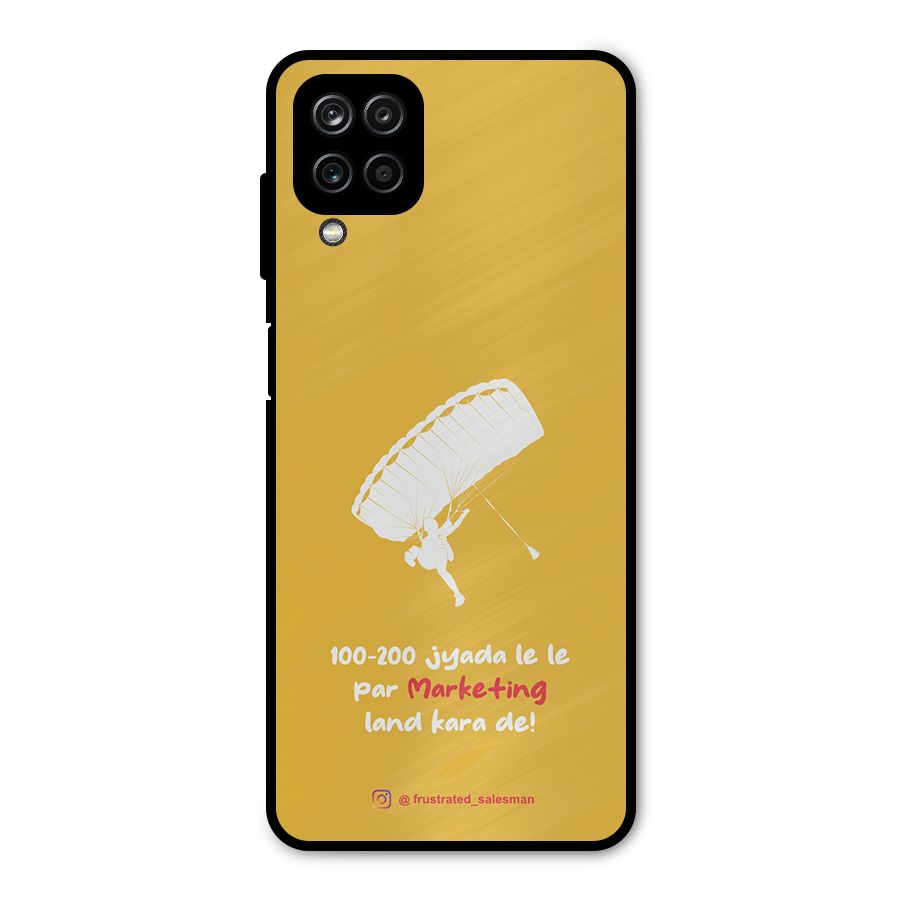 Marketing Land Kara De Mustard Yellow Metal Back Case for Galaxy A12