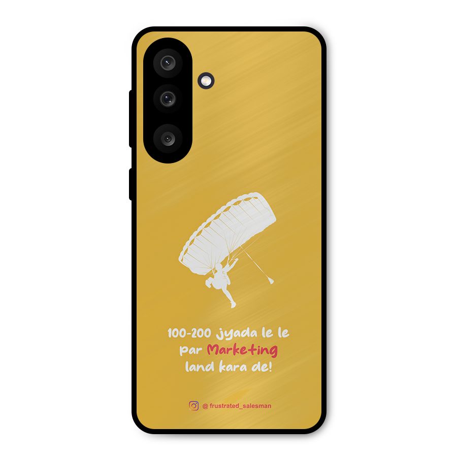 Marketing Land Kara De Mustard Yellow Metal Back Case for Galaxy M56